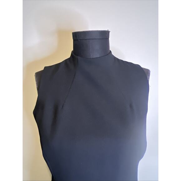 Yves Cossette Depeche Mode Black Sleeveless Dress Size 6 Classic - Picture 2 of 11
